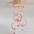 Pink Led Pendant Ring Children Lamp For Kids